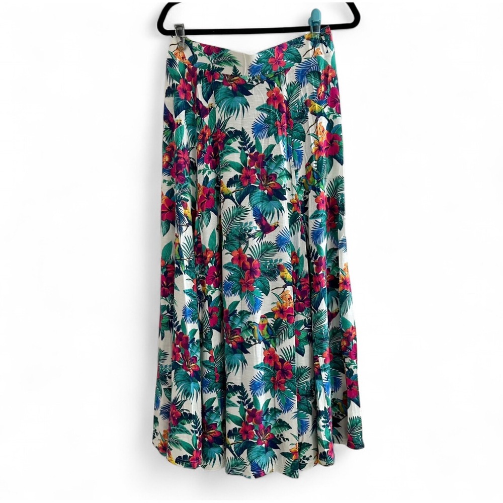 NEW Tommy Bahama Jungle Tropical Floral Long Midi Skirt Women's Small 4/6 $148